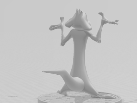 Boneca 3d style manga timo lion king caricato 3D Принт Модель