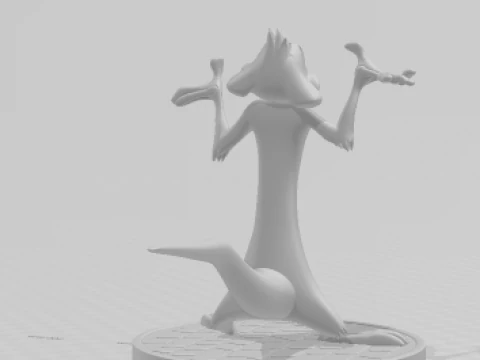 Boneca 3d style manga timao lion king caricato 3D Print Model