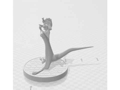 Boneca 3d style manga timo lion king caricato 3D Принт Модель