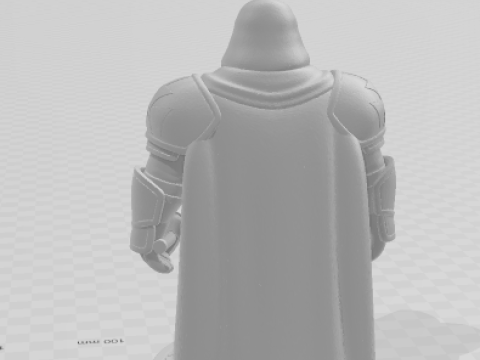 Boneca 3d style manga cavaleiro templario soldier war templary caricato 3D Print Model