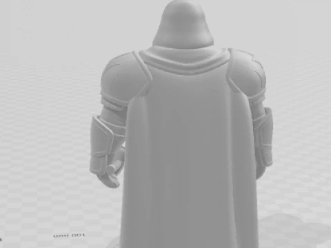 Boneca 3d style manga cavaleiro templario soldier war templary caricato 3D Print Model