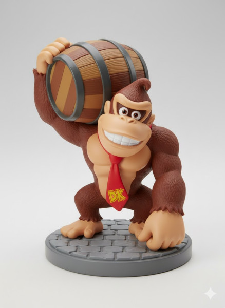Boneca 3D-stijl manga DK donkey kong nintendo caricato 3D printmodel .c4d .max .obj .3ds .fbx .stl .blend