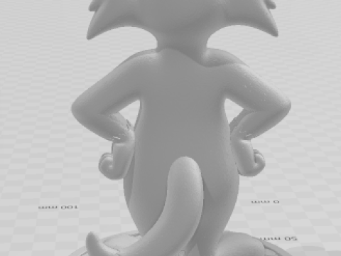 Boneca 3d style manga frajola caricato 3D Print Model