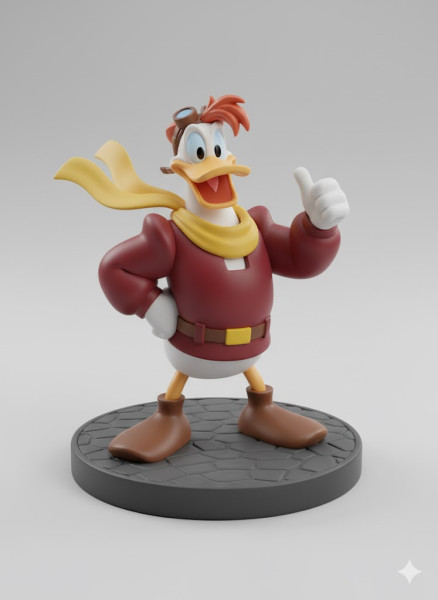 Boneca estilo 3d mangá capitão boing ducktales caricato Modelo de Impressão 3D .c4d .max .obj .3ds .fbx .stl .blend 