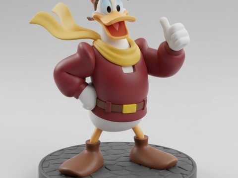 Boneca 3d style manga captain boing ducktales caricato Modelo de impresión 3D