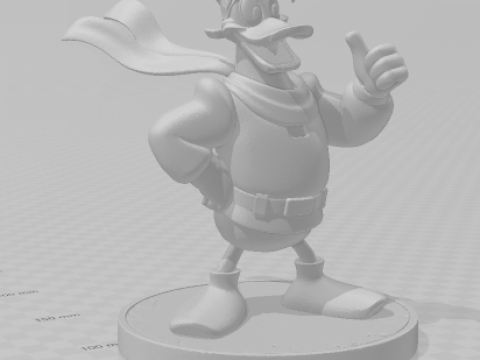 Boneca estilo 3d mangá capitão boing ducktales caricato Modelo de Impressão 3D