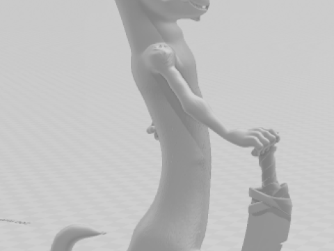 बोनेका 3डी स्टाइल मंगा आइस एज एरा दो गेलो कैरिकाटो 3D प्रिंट मॉडल