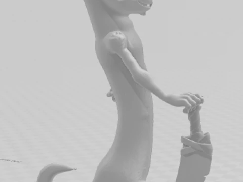 Boneca 3d style manga ice age era do gelo caricato 3D Print Model