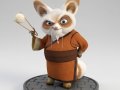 Boneca style 3d manga mestre fu kung fu panda caricato Modèles 3D en vedette