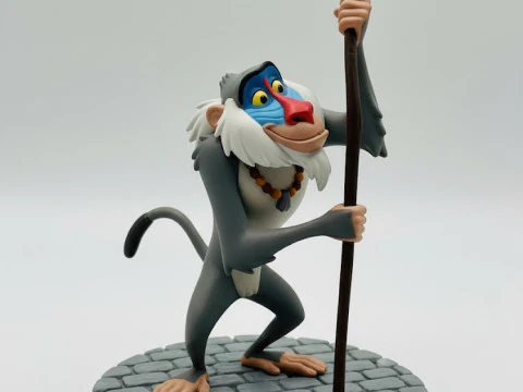 Boneca 3d style manga rafique lion king rei leao caricato 3D Print Model