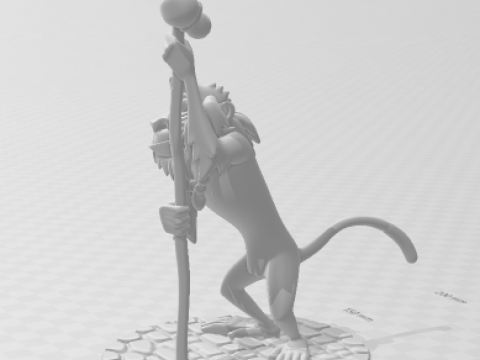 Boneca 3d style manga rafique lion king rei leao caricato 3D Print Model