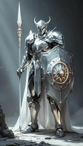 Boneca 3D-stijl manga guerreiro armadura rpg oorlog 3D printmodel .c4d .max .obj .3ds .fbx .stl .blend 