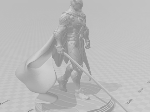 Boneca 3D 스타일 만화 게레이로 아르마두라 RPG 전쟁 3D 프린트 모델