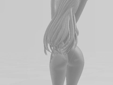 Boneca 3d style manga women lolli anime caricato 3D Print Model