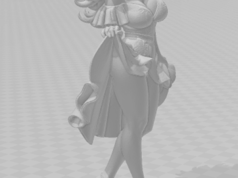 Boneca gaya 3d manga wanita loli anime caricato Model Cetak 3D