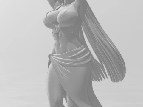 Boneca 3d style manga women lolli anime caricato 3D Print Model