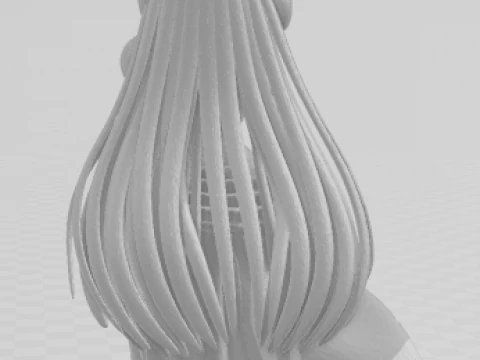 Boneca 3d style manga women lolli anime caricato 3D Print Model