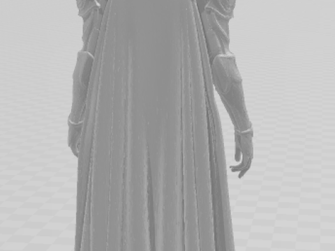 Boneca 3d style manga women lolli anime warrior armadura god caricato 3D Print Model