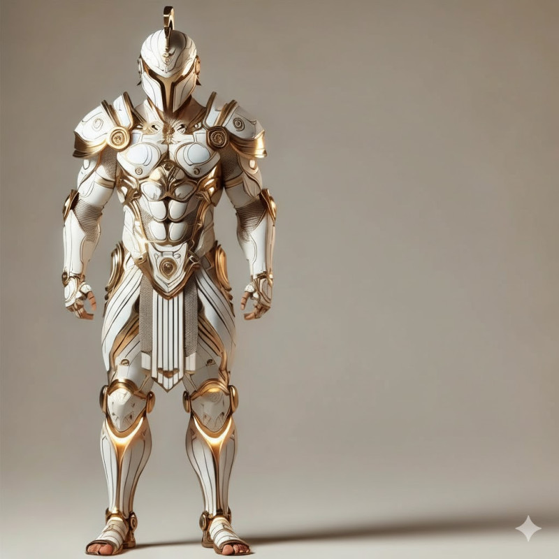 Boneca 3d style manga men lolli anime warrior armadura god caricato 3D Print Model .c4d .max .obj .3ds .fbx .stl .blend