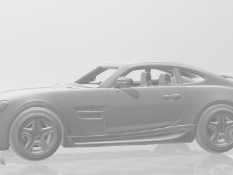 Boneca 3D стиль Mercedes AMG GT Test Caricato 3D Принт Модель