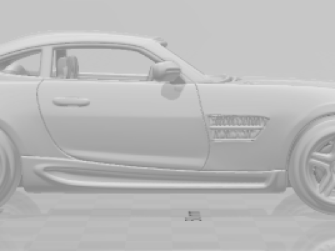 Boneca 3D стиль Mercedes AMG GT Test Caricato 3D Принт Модель