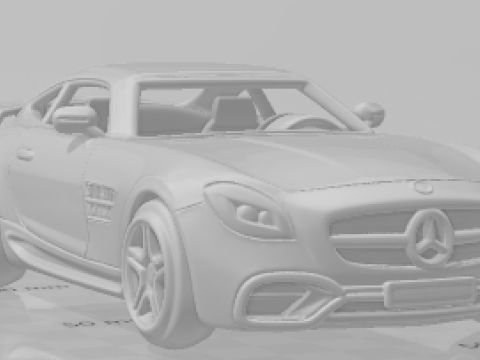 Boneca 3D стиль Mercedes AMG GT Test Caricato 3D Принт Модель