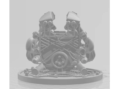 Boneca 3d style manga anime motor bi turbo caricato 3D Print Model