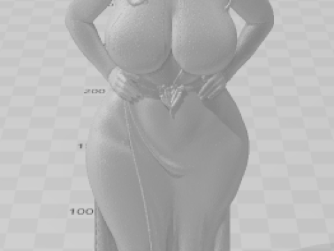 Boneca 3D-stijl manga anime vrouwen mulher lolli caricato 3D printmodel