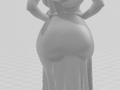 Boneca 3D-stijl manga anime vrouwen mulher lolli caricato 3D printmodel