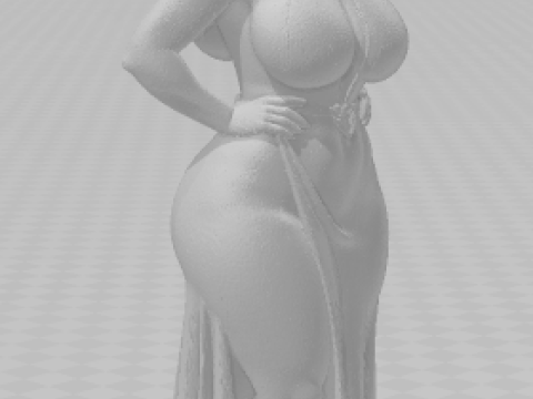 Boneca 3D-stijl manga anime vrouwen mulher lolli caricato 3D printmodel