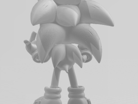 Boneca 3d style manga anime sonic mal educado caricato 3D Print Model