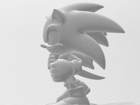 Boneca estilo 3d manga anime sonic sega caricato Modelo de impresión 3D