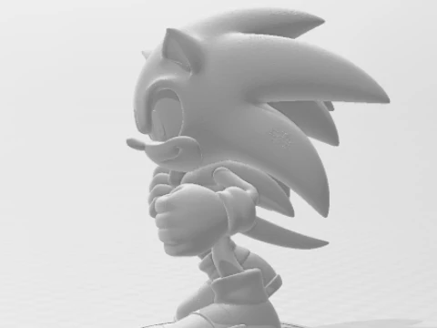 Boneca 3d style manga anime sonic sega caricato 3D Print Model