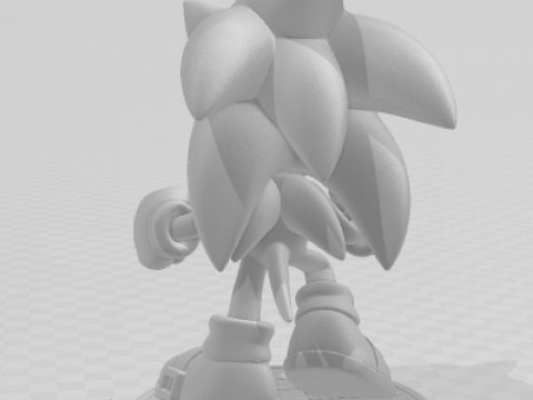 Boneca estilo 3d manga anime sonic sega caricato Modelo de impresión 3D