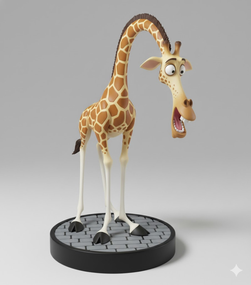 Boneca estilo 3d manga anime melmann madagascar caricato Modelo de impresión 3D .c4d .max .obj .3ds .fbx .stl .blend 