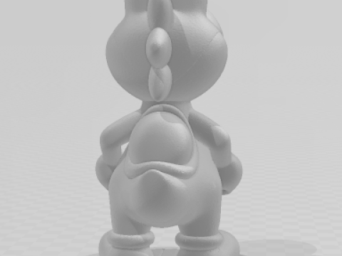 Boneca 3D 风格漫画动漫 Yoshi Mario Caricato 3D 打印模型