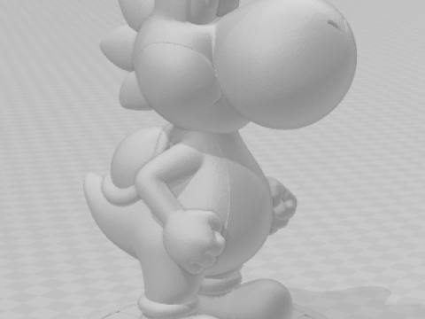 Boneca 3D 风格漫画动漫 Yoshi Mario Caricato 3D 打印模型