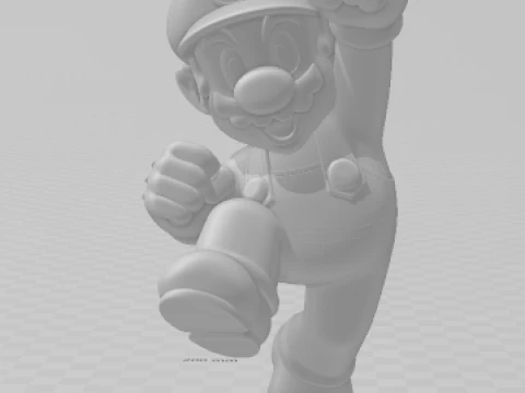 Boneca 3d style manga anime nintendo mario caricato 3D Print Model