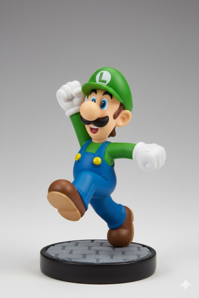 Boneca estilo 3d manga anime nintendo luigi caricato Modelo de impresión 3D .c4d .max .obj .3ds .fbx .stl .blend 