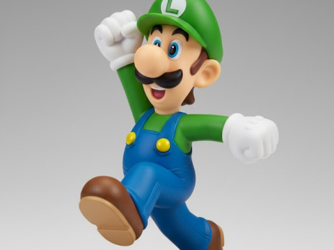 Boneca 3d style manga anime nintendo luigi caricato Modèles 3D en vedette