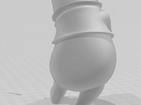 Boneca 3d style manga anime ursinho pooh caricato 3D Print Model