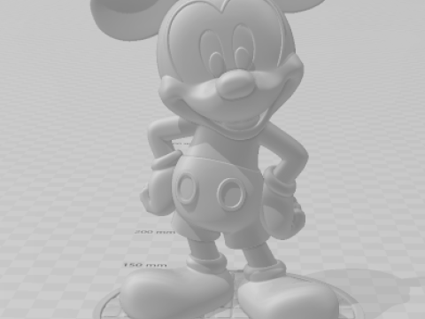 Boneca 3d стиль манга аніме Міккі Маус карикато 3D Принт Модель