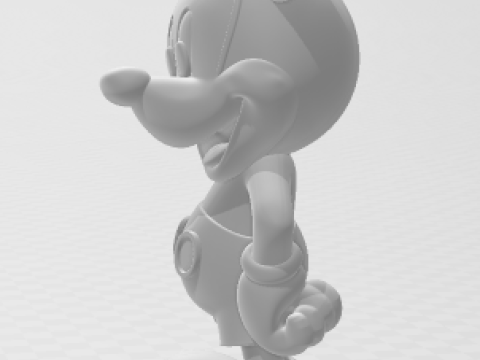 Boneca 3d стиль манга аніме Міккі Маус карикато 3D Принт Модель