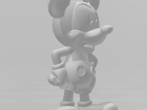 Boneca 3d стиль манга аніме Міккі Маус карикато 3D Принт Модель