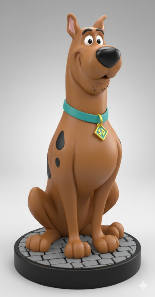 Boneca 3d style manga anime scooby dool caricato 3D Print Model .c4d .max .obj .3ds .fbx .stl .blend