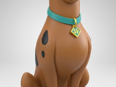 Boneca 3d style manga anime scooby dool caricato Modèles 3D en vedette