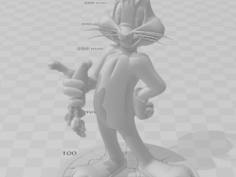 Boneca 3d style manga anime bugs bunny pernalonga caricato 3D Print Model