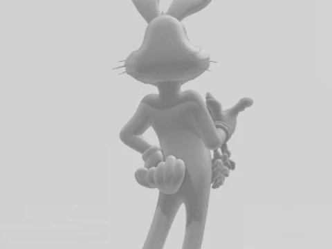 Boneca 3d style manga anime bugs bunny pernalonga caricato 3D Print Model