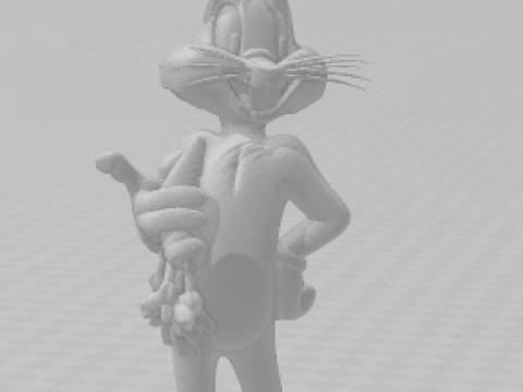 Boneca 3d style manga anime bugs bunny pernalonga caricato 3D Print Model
