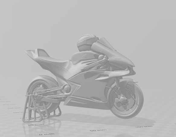 Boneca 3D-Stil Manga Anime Moto GP Caricato 3D Druckmodell .c4d .max .obj .3ds .fbx .stl .blend 